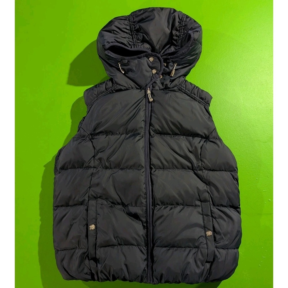 Eddie Bauer Vest Women's XL Premium Goose Down 650 Fill Power Puffer Jacket Blue